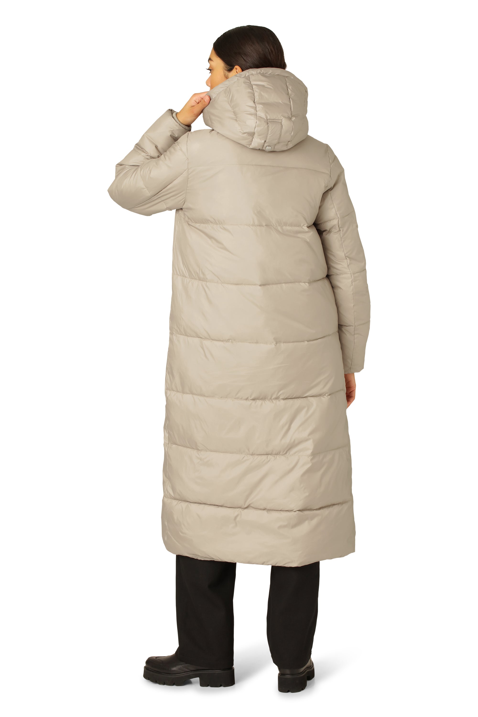 Ilse Jacobsen Hornbæk Outerwear Padded Long Coat Coat 163 Cobblestone